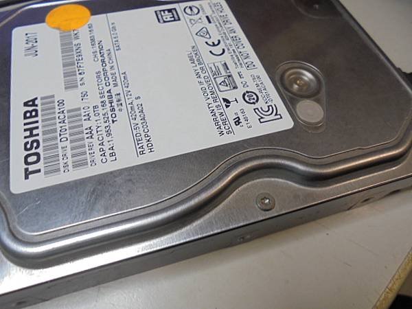 【判定問題】TOSHIBA東芝1TB～3.5吋7200轉裸碟