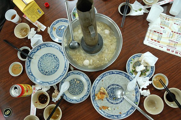所有食材裝盤鳥瞰圖