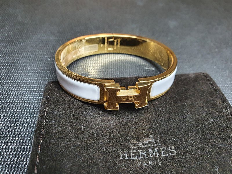 愛馬仕【愛馬仕手環】Hermes Clic H Logo 琺