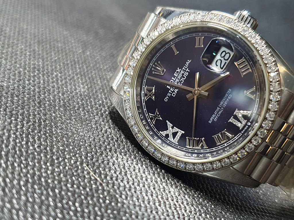 勞力士【DJ36鑲鑽紫面】ROLEX DateJust 36