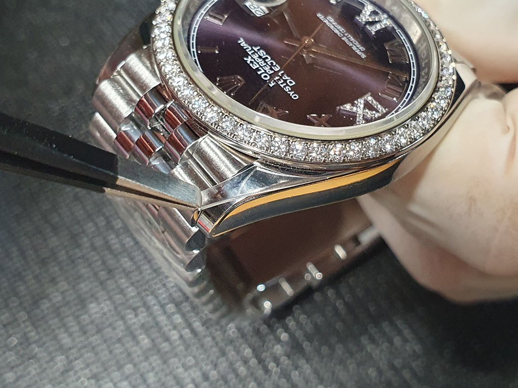 勞力士【DJ36鑲鑽紫面】ROLEX DateJust 36