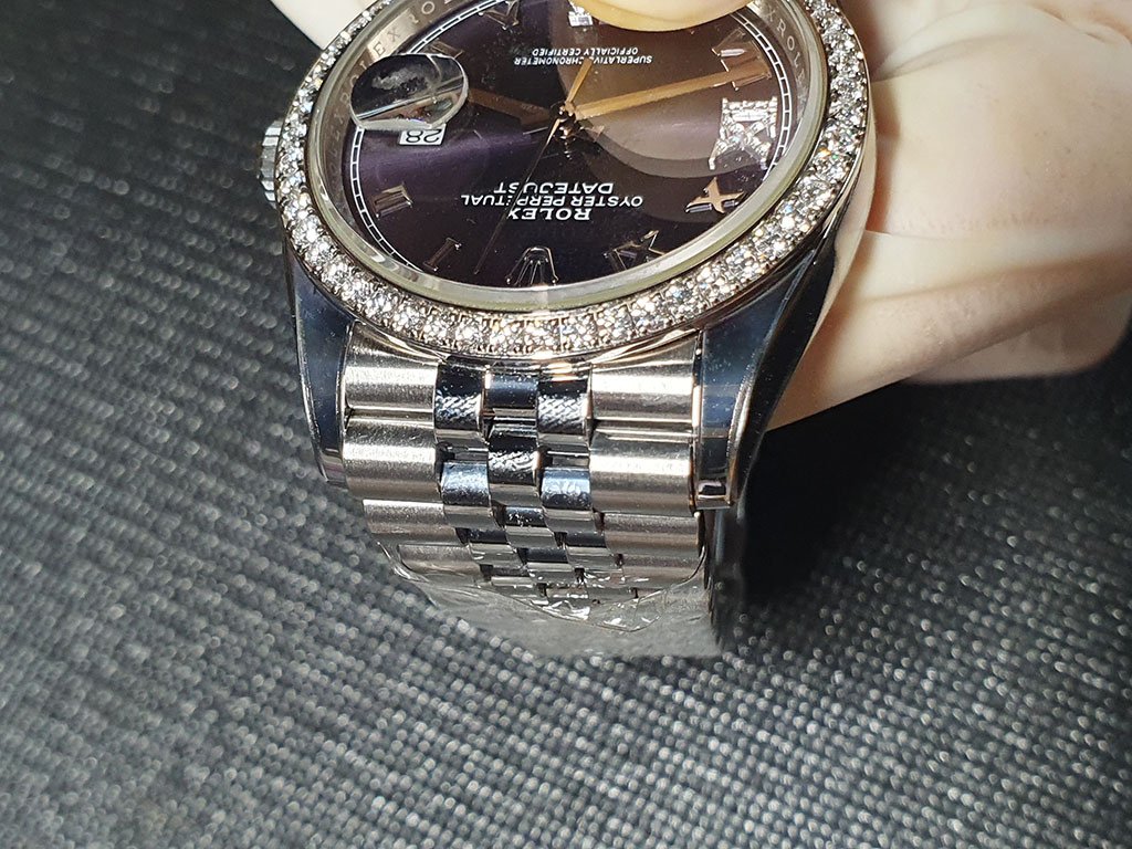 勞力士【DJ36鑲鑽紫面】ROLEX DateJust 36