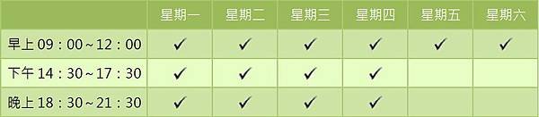 門診時刻表