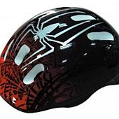 959104100 Child bike helmet boys blackred