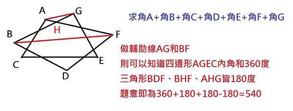 求七個內角和