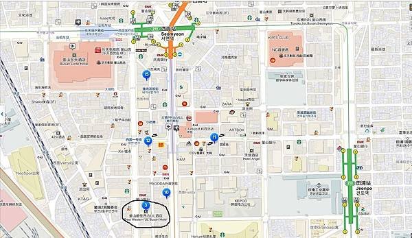 飯店地圖