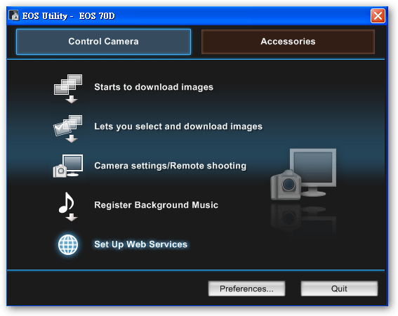 this function cannot be used because your country/region is not supported by the Canon Image Getaway service