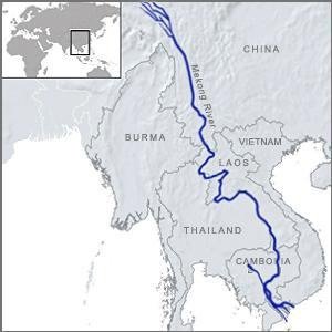 瀾滄江 湄公河流經中國和東南亞五國.bmp