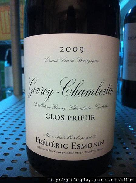 Frédéric Esmonin Gevrey- Chambertin Clos Preierur