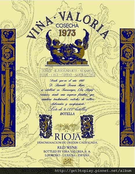 Vina Valoria COSECHA Rioja 1973