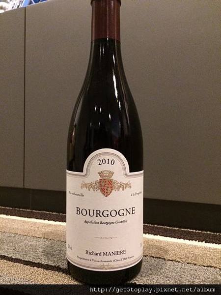 Domaine Richard Maniere Bourgogne 2010