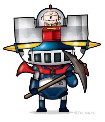 無敵鐵金肝 惡勢力 「鐵金剛」被惡老闆操縱，苦不堪言。(圖／馬克提供) 