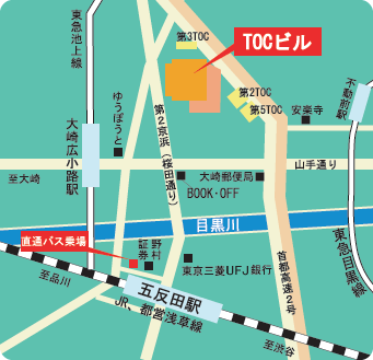 map 車站到五反田