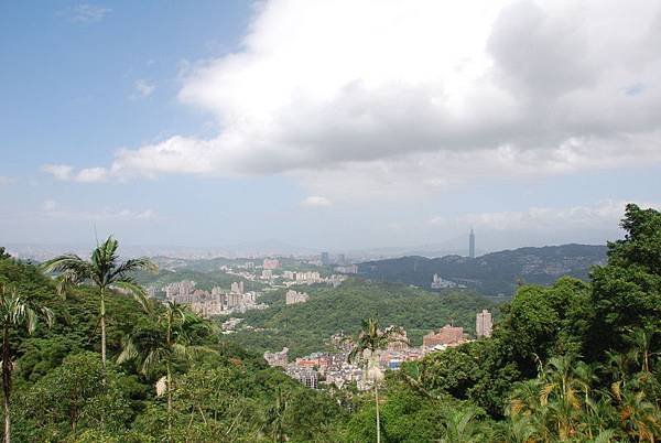 從指南宮遠眺台北…
