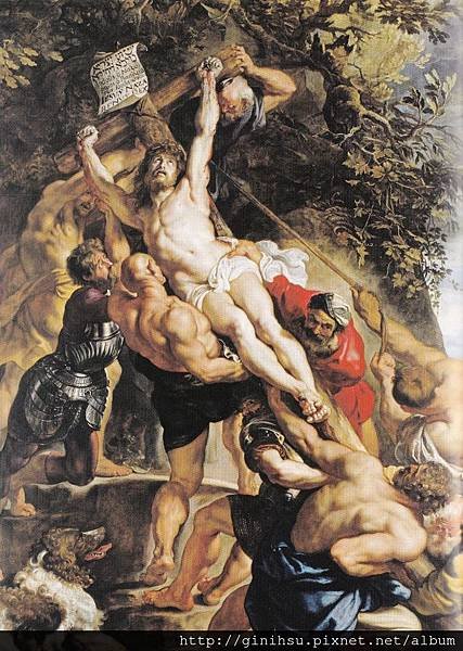 The raising of the cross