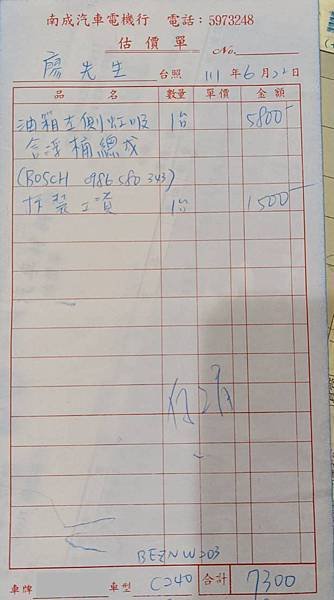 售2002年10月BENZ W203-C240(黑色2.6)