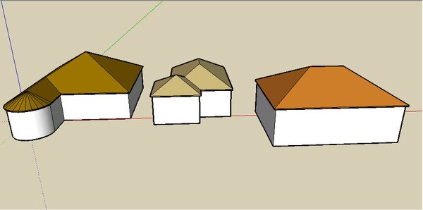 Sketchup _Roof 屋頂快速建立