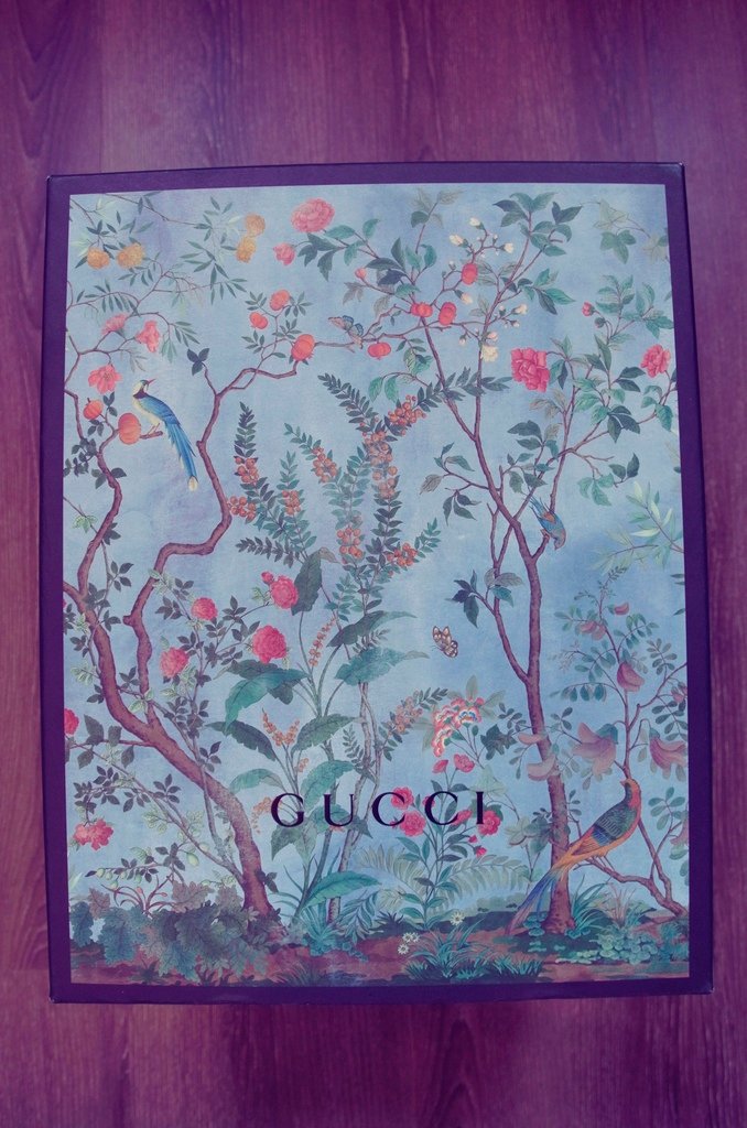 【GUCCI】 花、鳥圖波士頓包(gucci tian GG