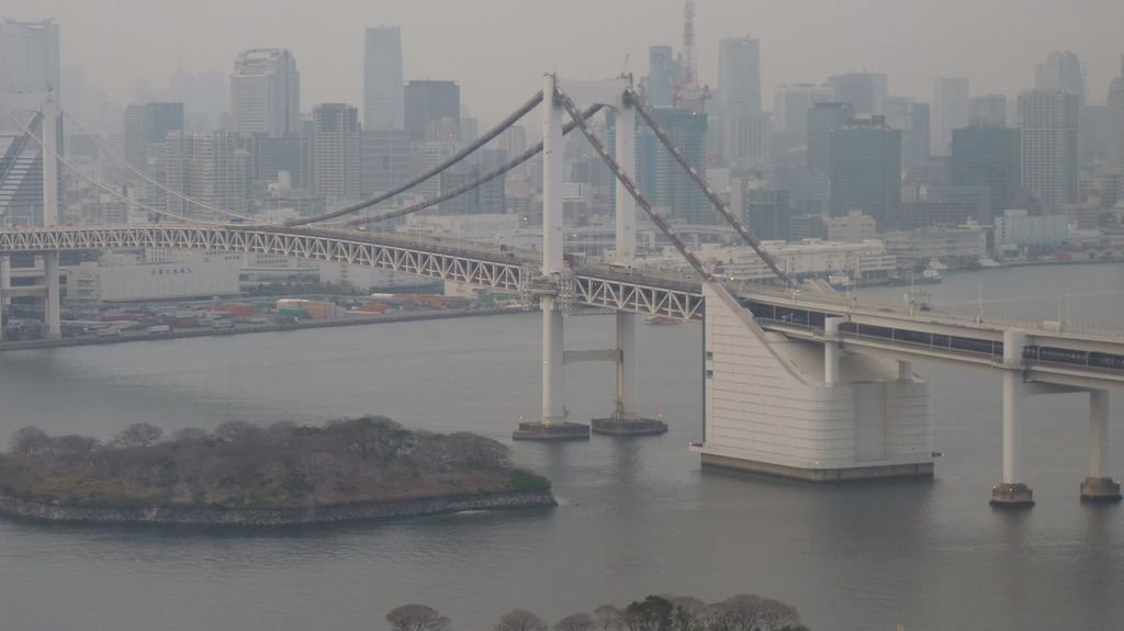 從25樓球體展望室觀看台場的美景