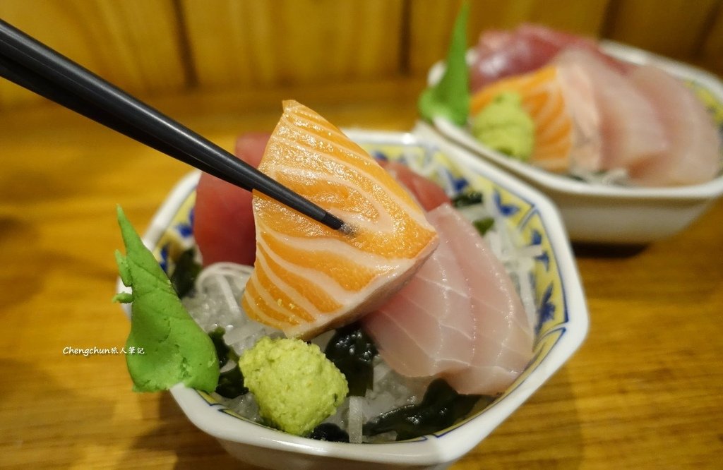 基隆美食，擇食居酒屋， 生魚片、串燒 うまい !