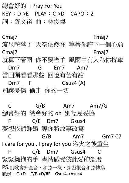 總會好的 I Pray For You_林俊傑