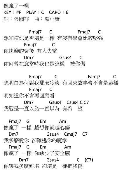 像瘋了一樣_張雲霄