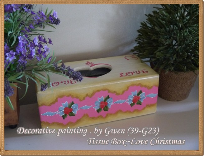 Tissue Box ~ Love Christmas001