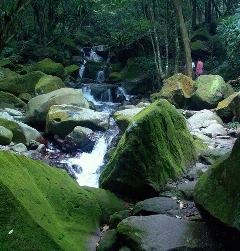 青山瀑布...親水