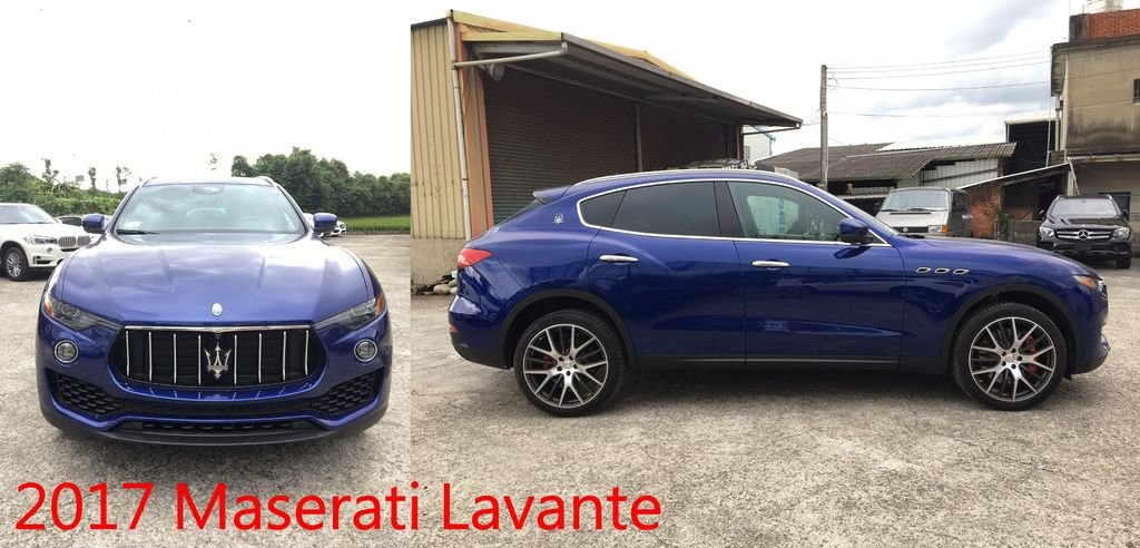 2017 Maserati Lavante 車長5003mm、車寬2158mm、車高1679mm、軸距3004mm、車重2109kg