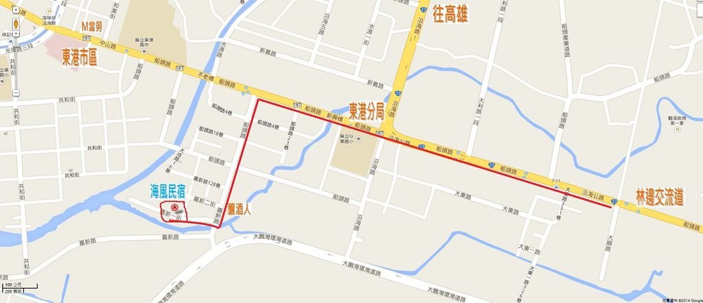 民宿地圖