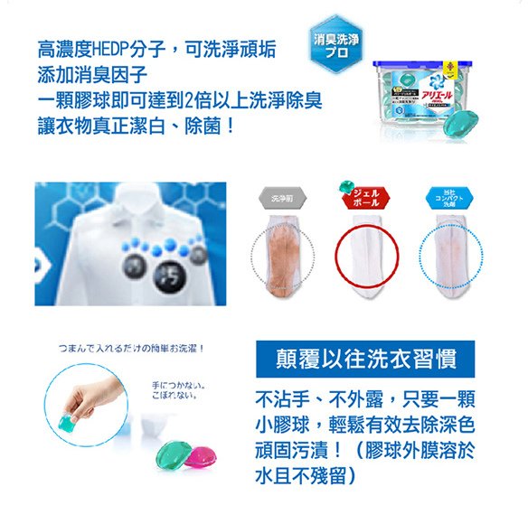 P&amp;G寶僑雙倍洗衣凝膠球03