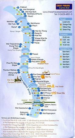 Chao Pharaya Stations Route