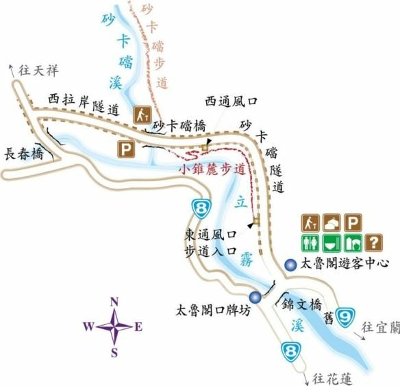 小錐麓步道地圖