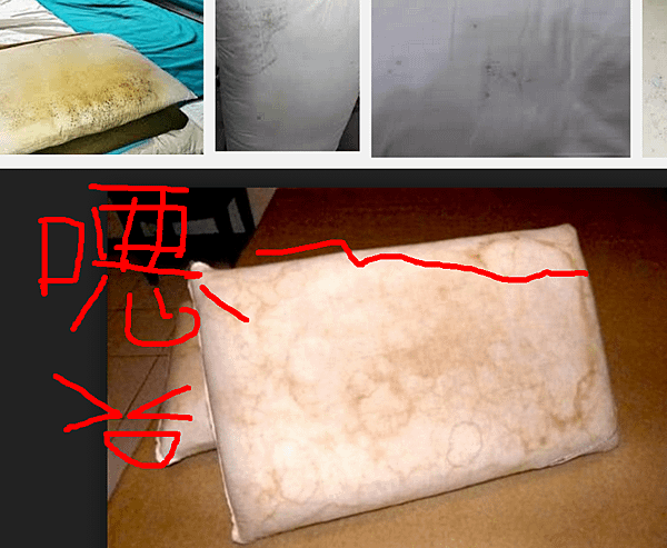 Moldy pillow