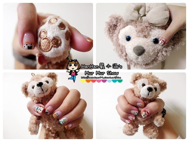 Duffy 手繪光療♥聖誕節光療♥Duffy Shelliemay♥達菲熊光療♥Charming girl 喬米♥台北中山