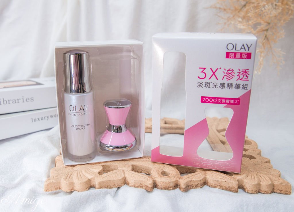 OLAY 淡斑光感小白瓶&amp;微震推推儀，ProX by OLAY淨白肌精華&amp;微震推推儀