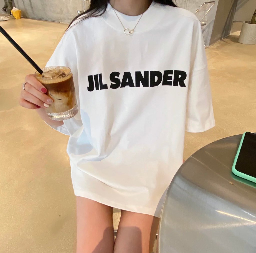 Jil Saner 潮潮的LOGO短袖T恤