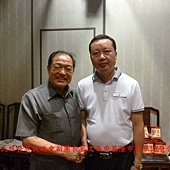 20130808漳州市訪問團藍文華與基隆市長張通榮合影