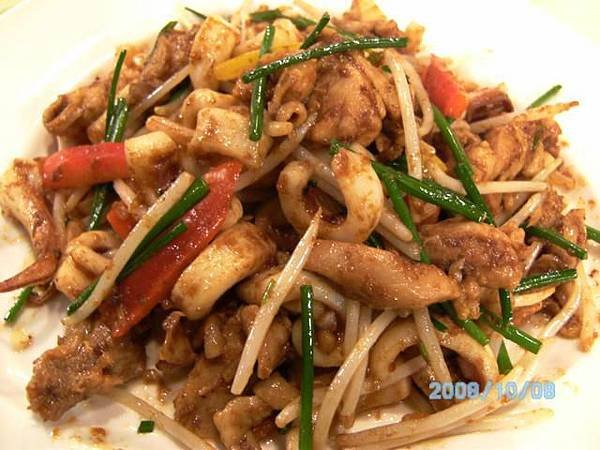 沙茶炒雙柳
