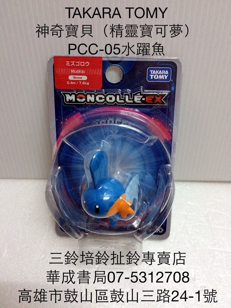 PCC-05水躍魚 TAKARA TOMY日本正版神奇寶貝水躍魚娃娃公仔神奇寶貝皮卡丘公仔玩偶神奇寶貝機台卡匣卡片公仔販售店華成書局(07)5312708高雄市三鈴培鈴扯鈴專賣店0929376271威尼斯眼罩面具專賣店.日本TOMICA多美小汽車販售店蠶寶寶旗艦店.jpg