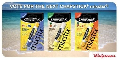 ChapStick Moisturizer Mixstix Collectiton, Vote New Flavors.jpg