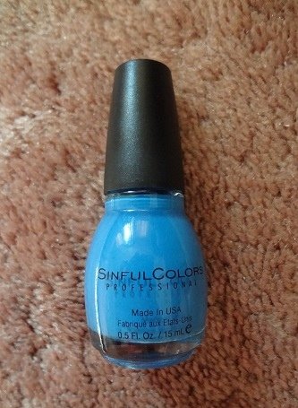 Sinful Color Nail Polish (Textured Collection), 1472 Rain Rubber 1.JPG