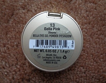 Milani Bella Eyes Gel Powder Eyeshadow (13 Bella Pink) 2.JPG