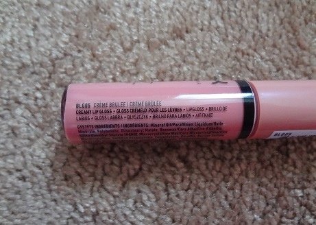 NYX Butter Gloss, BLG05 Creme Brulee 3.JPG