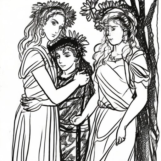 Dionysius_Greece_line_drawing_Two_teenage_girls_protect_a_sis_0.jpg