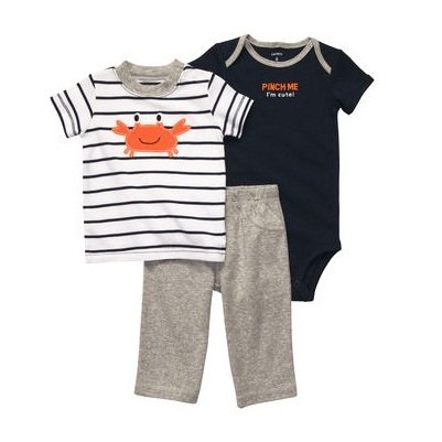 CTB004  3-piece bodysuit and tee pant set