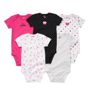 CTG014  short sleeve 5-pack bodysuits 2