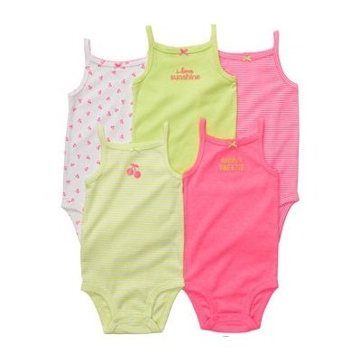 CTG017  5-pack sleeveless bodysuits