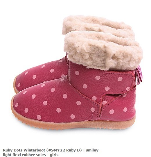 Ruby Dots Winterboot (#SMY22 Ruby D)粉紅點點靴子