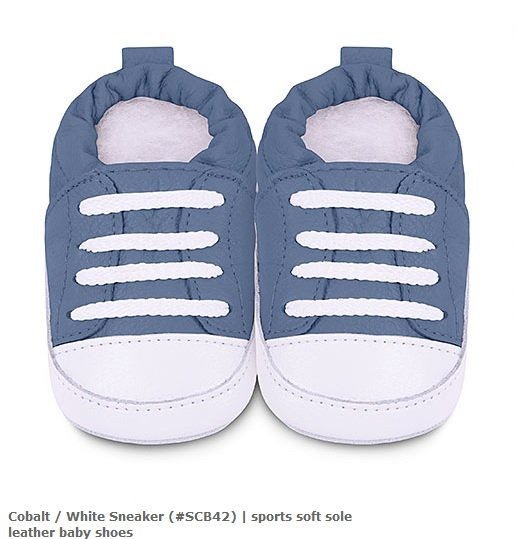 Cobalt White Sneaker (#SCB42)藍色白鞋帶運動型學步鞋